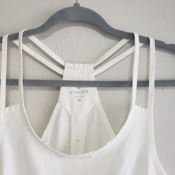 ATHLETA Go Time White Strappy Tank - Picture 5 of 9